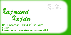 rajmund hajdu business card
