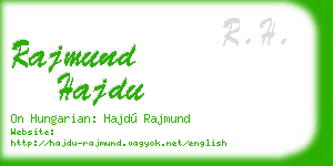 rajmund hajdu business card